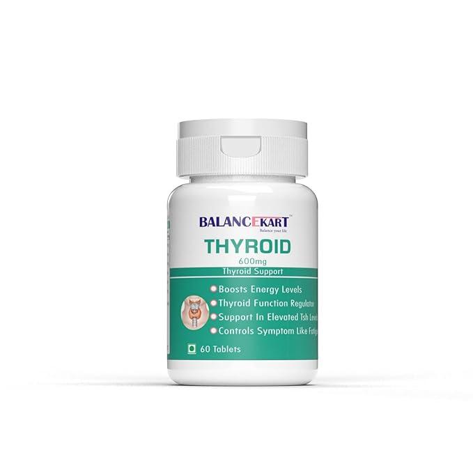 Balancekart Thyroid Support 600MG Tablets, Thyroid Support Ayurvedic Medicine, 60 Veg. Tablets