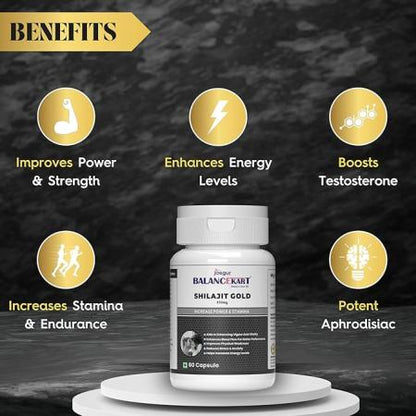 Balancekart Shilajit Gold 950mg Capsules for Men
