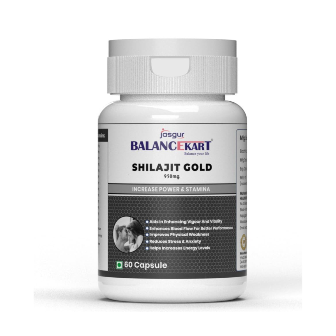 Balancekart Shilajit Gold 950mg Capsules for Men